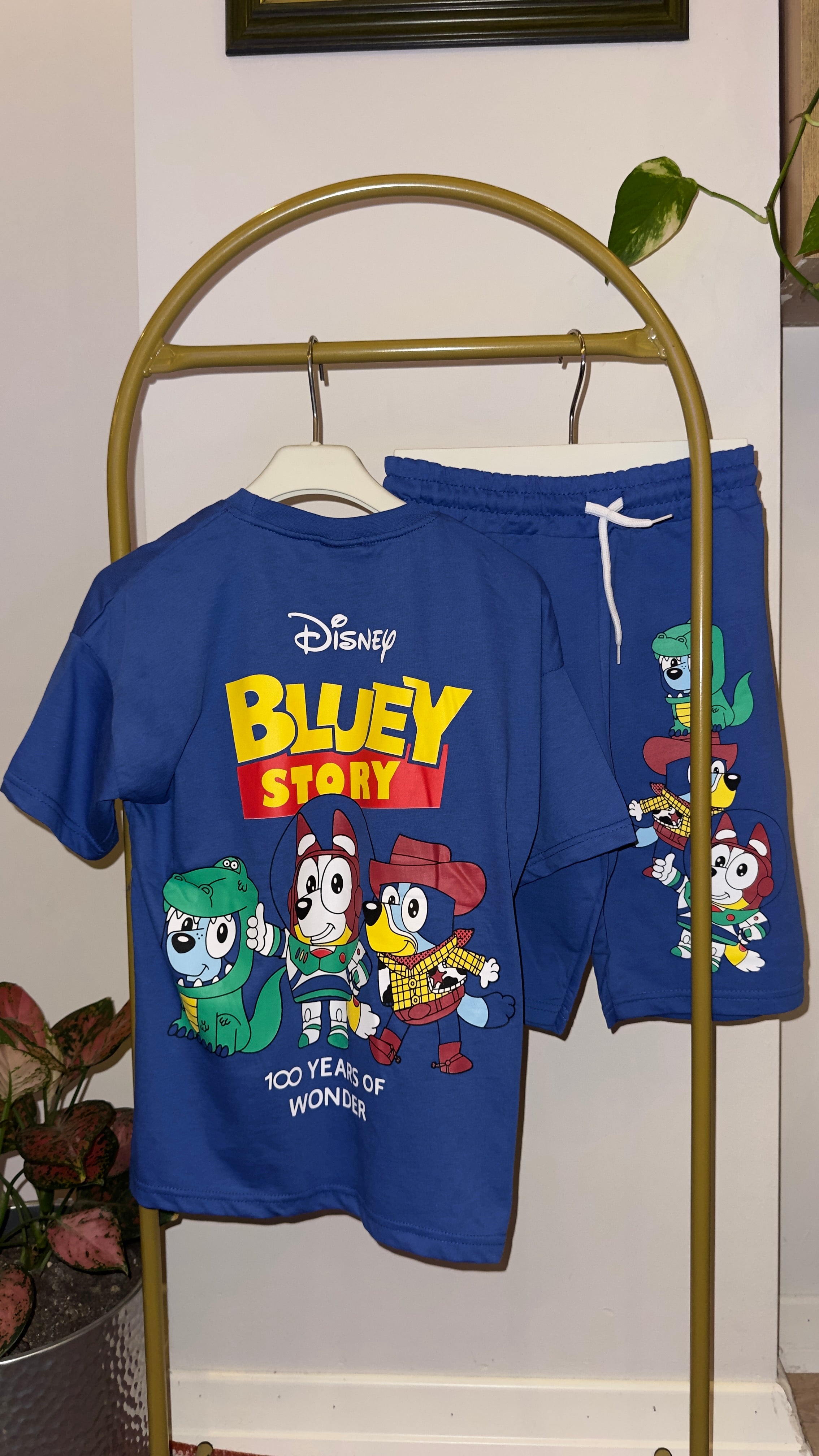 Bluey Story  Baskılı Şortlu Takım