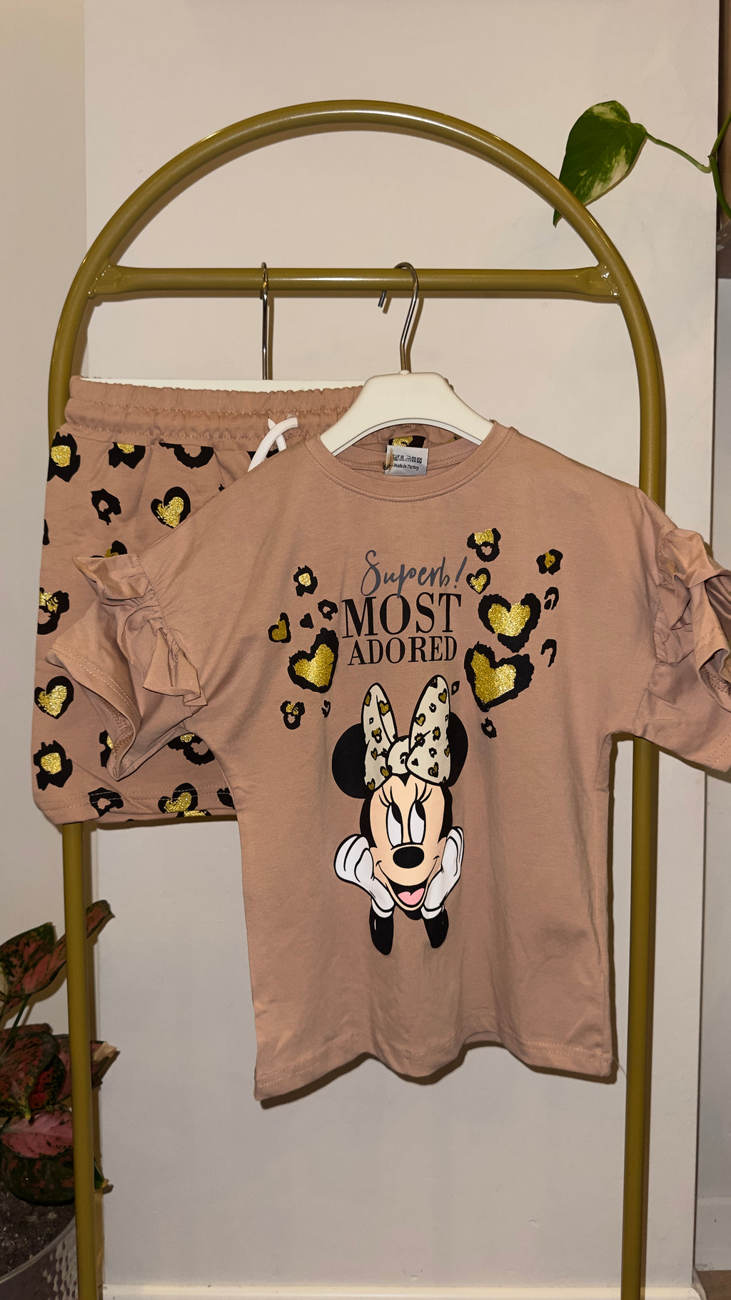 Leopar Desenli Minnie Takım