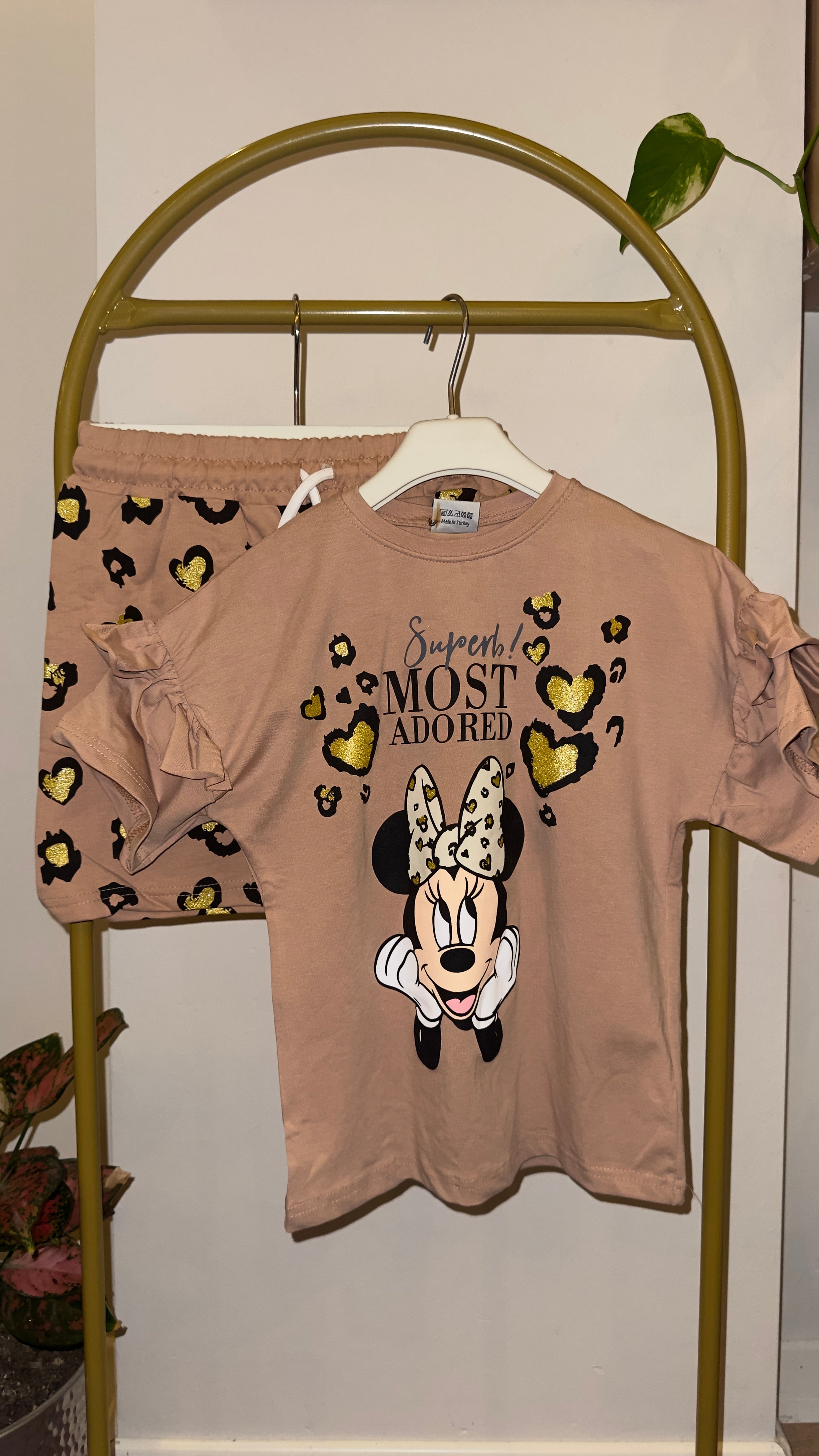 Leopar Desenli Minnie Takım